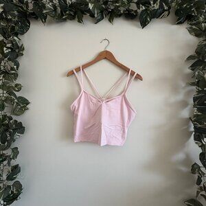 Lululemon Athletic Align Strappy Ribbed Tank Top Light Pink Women’s Size 12